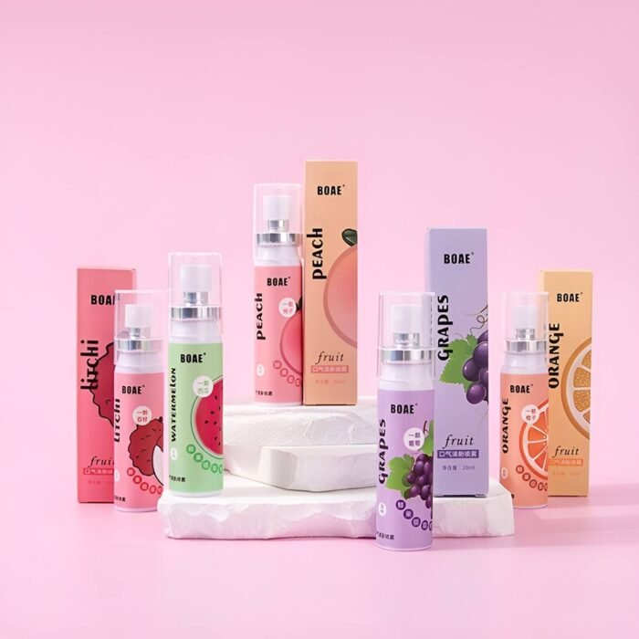 ৭ পিস BOAE MOUTH Spray ( Grapes, watermelon, orange, lychee, peach, strawberry, MinT ) - Image 1