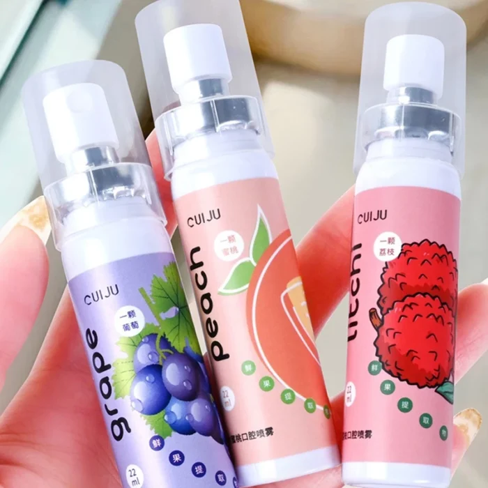 ৩ পিস BOAE mouth spray(peach+Grape+Liechi Flavour)
