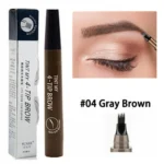 ৩ কালারের কম্বো 4 Point Eyebrow Pencil Maquillajes Para Mujer Waterproof Liquid Eyebrow Pen Makeup Long Lasting Cosmetic Microblade Brow Pencil - Image 3