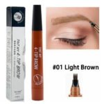 ৩ কালারের কম্বো 4 Point Eyebrow Pencil Maquillajes Para Mujer Waterproof Liquid Eyebrow Pen Makeup Long Lasting Cosmetic Microblade Brow Pencil - Image 4