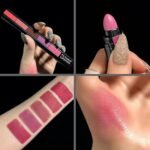 Fit Colors Matte Lipstick Combo Set 5-Section Velvet Matte Lip Gloss Lipstick for Women