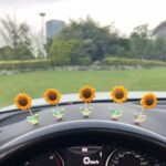 (5 Pcs Set) Sunflower Shaking Head Car/Desk Ornament - Image 2