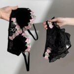 Vintage Bloom Teal Floral Satin Cami & Ruffle Shorts Sleepwear Set