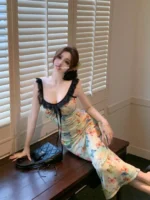 Gothic Glamour Full-Length Sheer Floral Lace Lingerie Gown