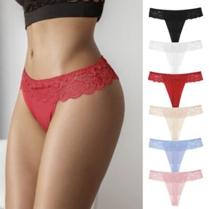 Women's Allure Lace Waist Seamless Thong - Comfort Stretch G-String