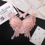 Midnight Noir Sheer Floral Lace Robe & Lingerie 3-Piece Set - Image 5